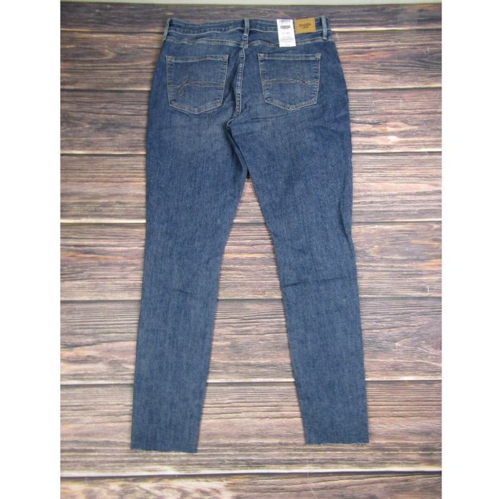 Denizen Levi's Womens High Rise Super Skinny Distressed Jeans Blue 14 W32 NEW - Picture 3 of 6